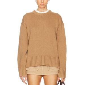 Guest In Residence Cozy Tan Crew Sweater Size XS